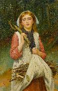 Charles M Russell The young faggot gatherer oil painting